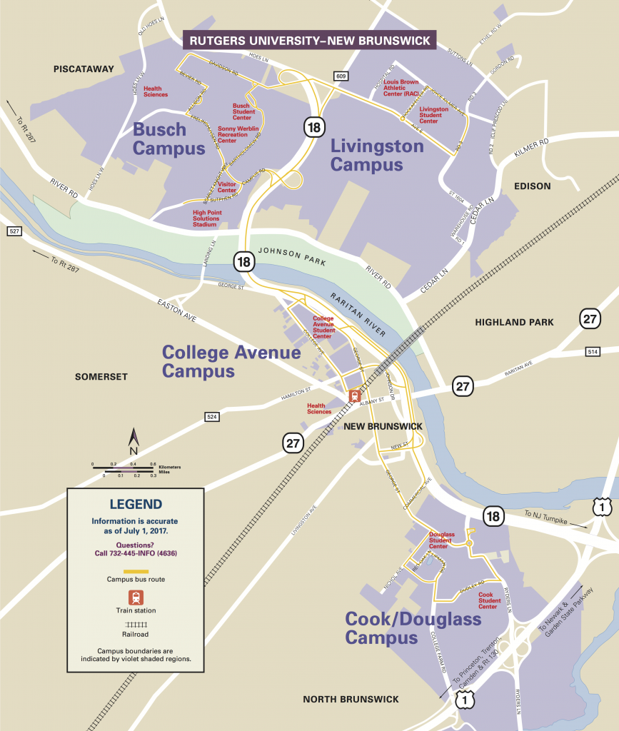 Rutgers campus map